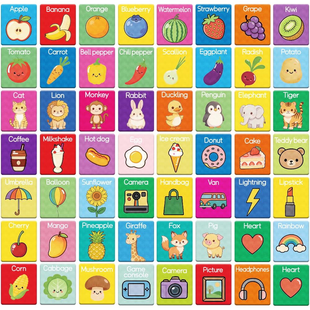 BEUNITONE 55Pcs Daily Vocabulary Learning Felt Flannel Boards Stories Set Early Felt Learning Indoor Activities Thing Recognition Home Felt Board for Friends DIY Crafts Storytelling Interactive Gifts
