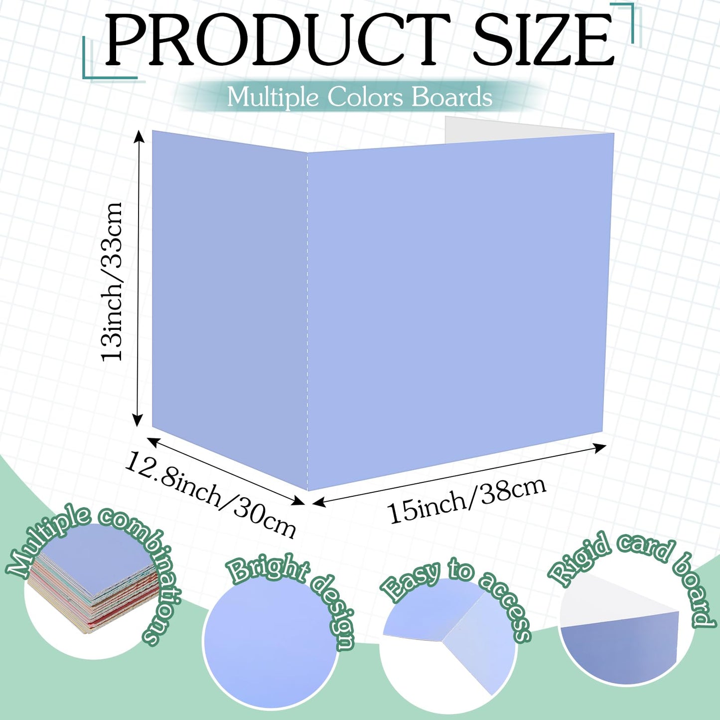 SATINIOR 24 Pcs Privacy Folders for Students, Desk Dividers for Classroom Testing, Student Privacy Boards Classroom Must Have, School Teacher Supplies