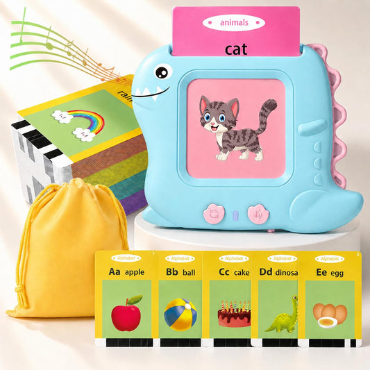 Winbaby Talking Flash Cards for Toddlers 1-5 Years – Montessori Educational Early Learning & Sensory Speech Therapy Toy with 336 Sight Words for Preschool Boys & Girls
