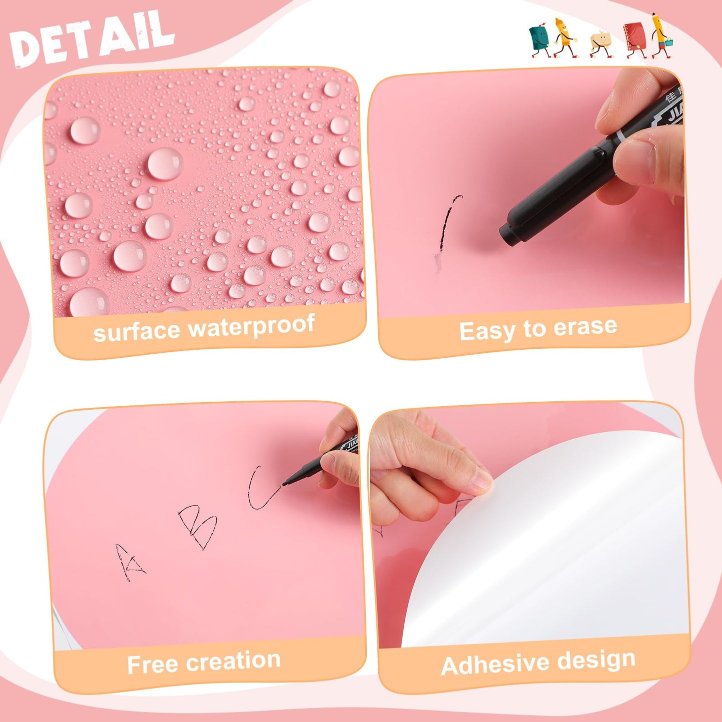 Lincia 36 Pack Colorful Dry Erase Dots Circles Spots for Classroom Table 10.5 Inch Removable Vinyl Desktop Stickers Spots Wall Decals for 100th Day of School Teacher Students Home (Multicolor)