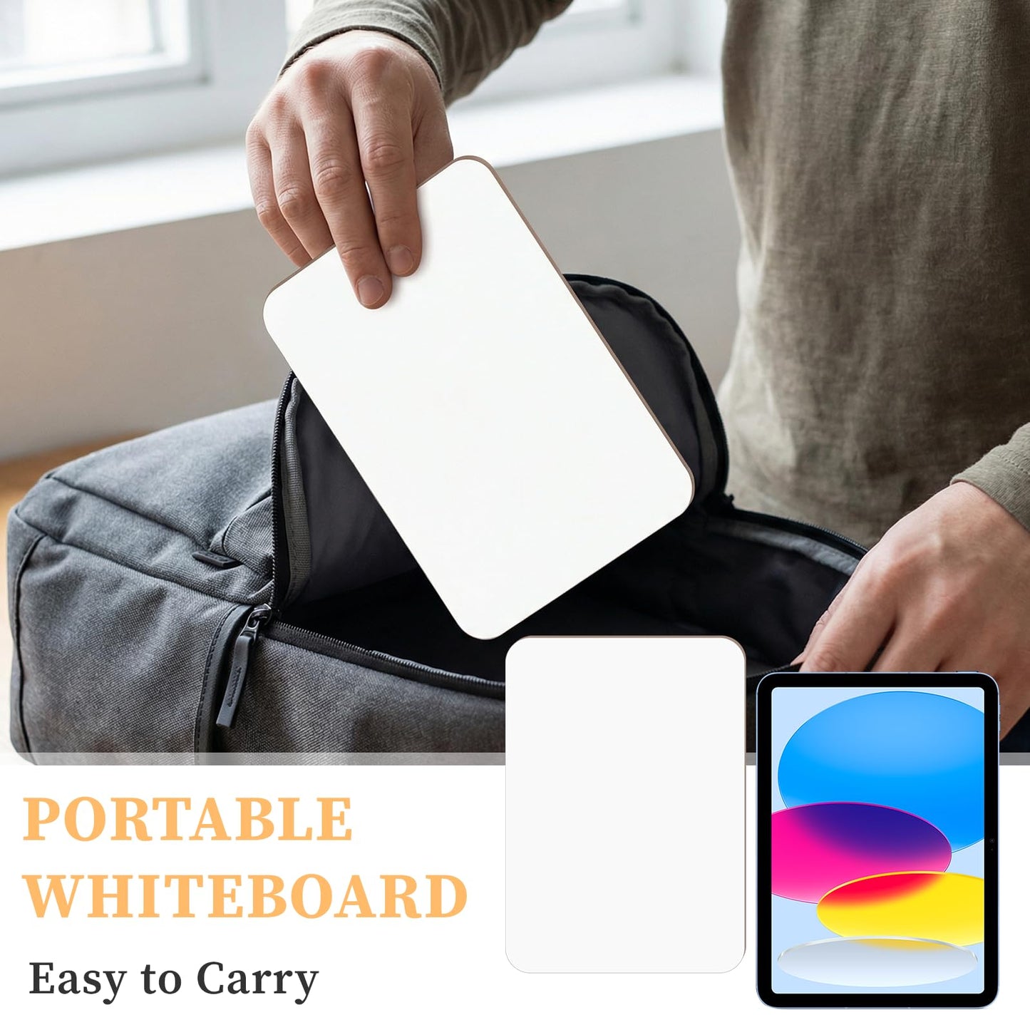 12 Sets Mini Whiteboard Small Dry Erase Board 5''x 7'' Double Sided Small White Board Dry Erase with Markers Erasers Pen Holders Portable Mini Whiteboard for Classroom Teacher Home Office