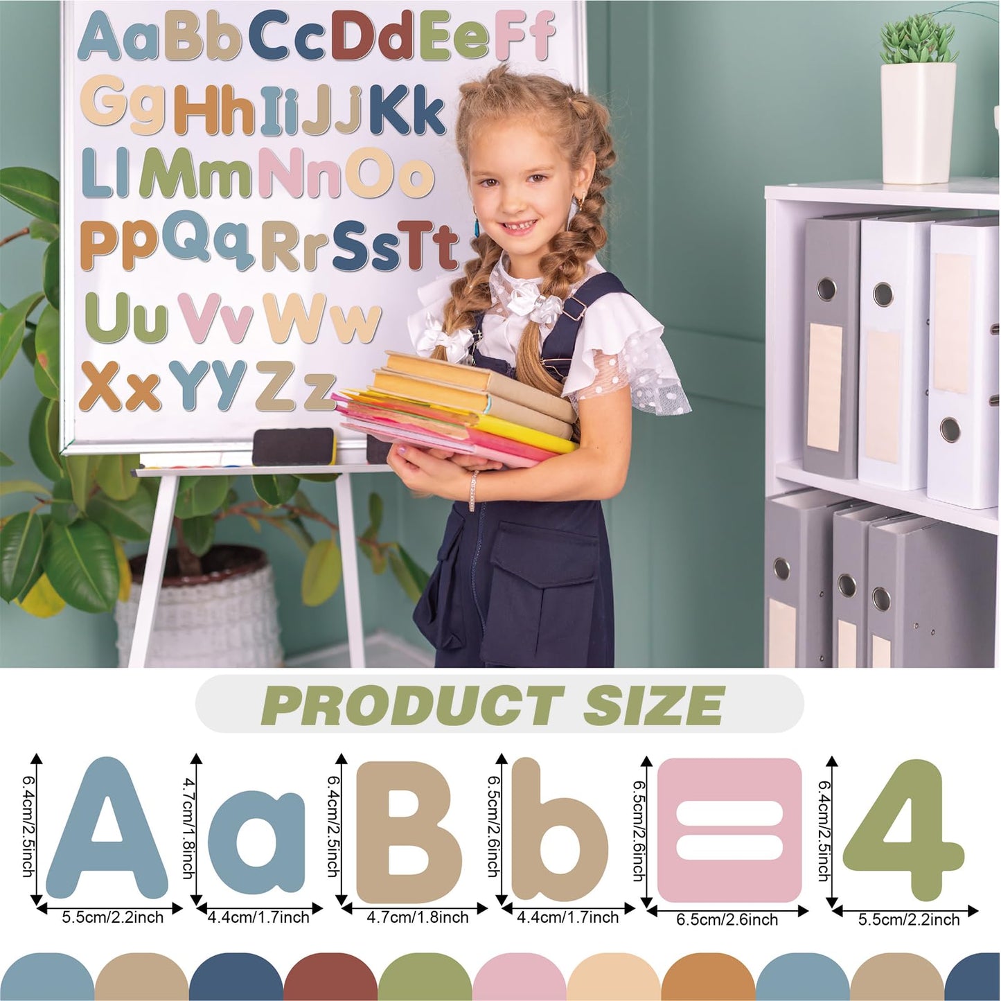 77 PCS Magnetic Letters and Numbers Fridge Magnets ABC Alphabet 123 Math Educational Learning Refrigerator Whiteboard