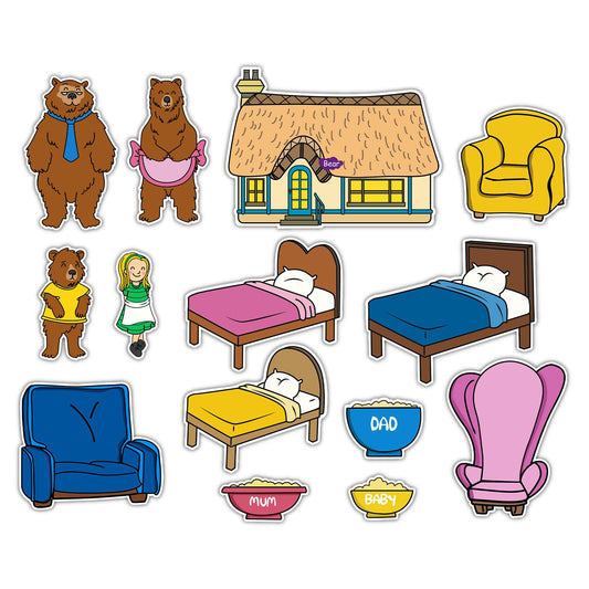 Ai fsem 14 Pcs Goldilocks and the Three Bears Felt Board Story Sets Toddler Classroom Toys Flannel Board Stories for Preschool Classroom Must Haves