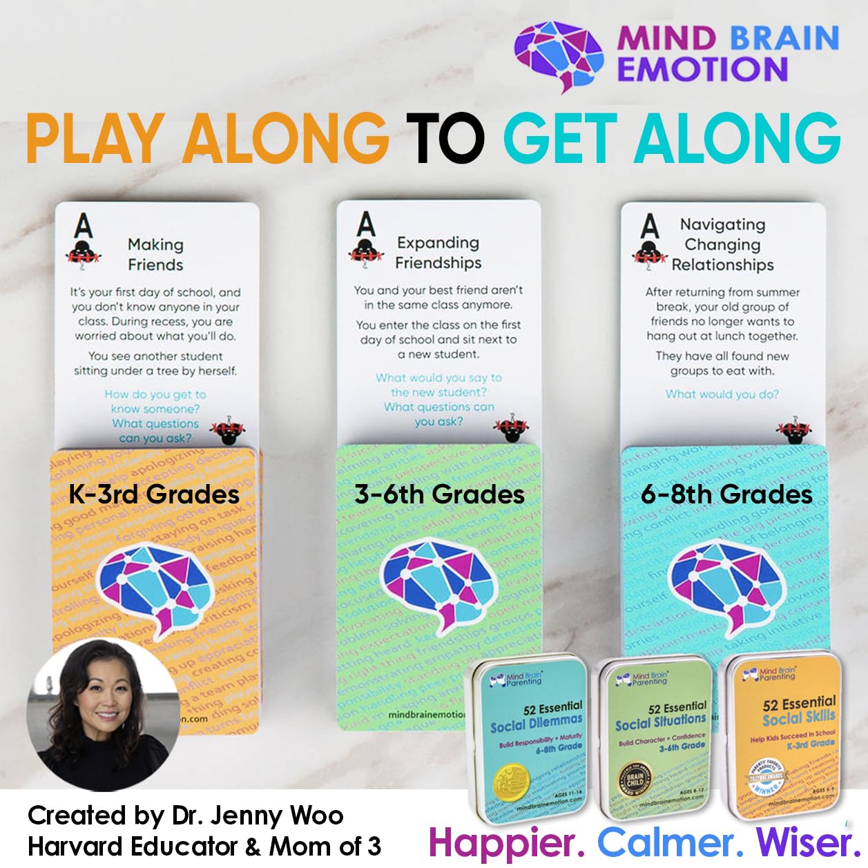 52 Essential Social Dilemmas: Skills for Kids & Teens to Thrive in Middle School - Conversation Cards Created by Teachers & Counselors for Family, Classroom, Counseling, Therapy Game (6-8 Grade)