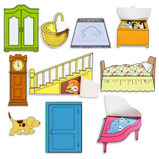 Thryvomniq Wheres Spot Felt 10 Pcs Board Stories Pieces Set Story FeltsKindergarten Storytelling Felt Toys Flannel Board Stories for Preschool