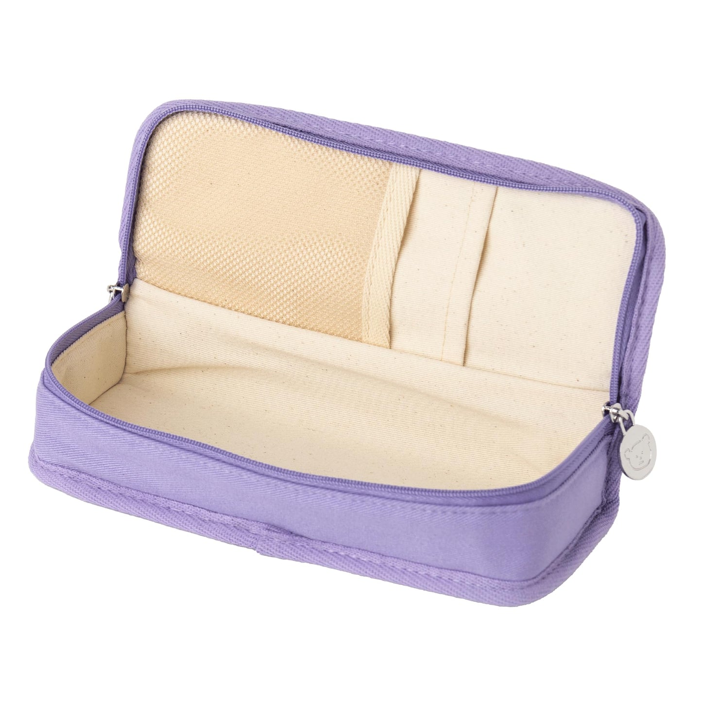 brunch brother Daily Purple Pencil Case, Large Capacity Pencil Pouch with Ample Storage, Simple Design for Students and Professionals