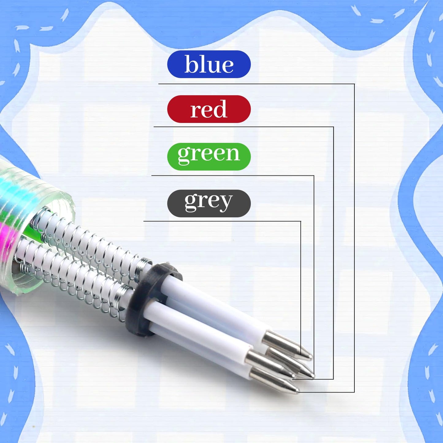 CZWZ 12Pcs Mini Multicolor Pens in One 4-in-1 Cute Pens Bulk, Fun Kawaii Ballpoint Pens for Birthdays and Party Favors Gifts Teacher School Supplies