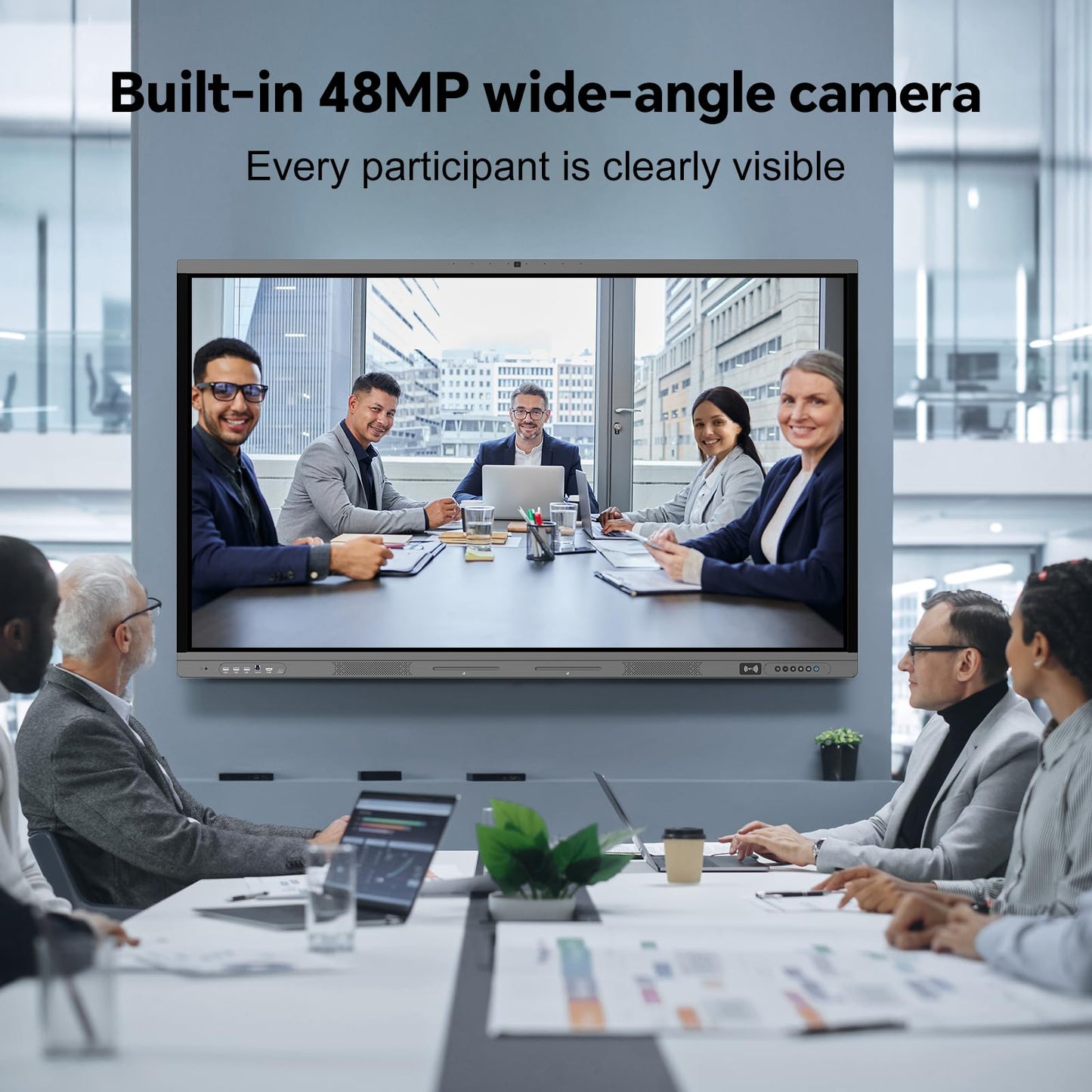 Dornium 86" Smart Board, 4K Digital Whiteboard for Office, Hybrid Work & Classrooms, Google EDLA-Certified Interactive Whiteboard with Android 14, OTA Updates & Open Apps Ecosystem, 8+128GB Storage