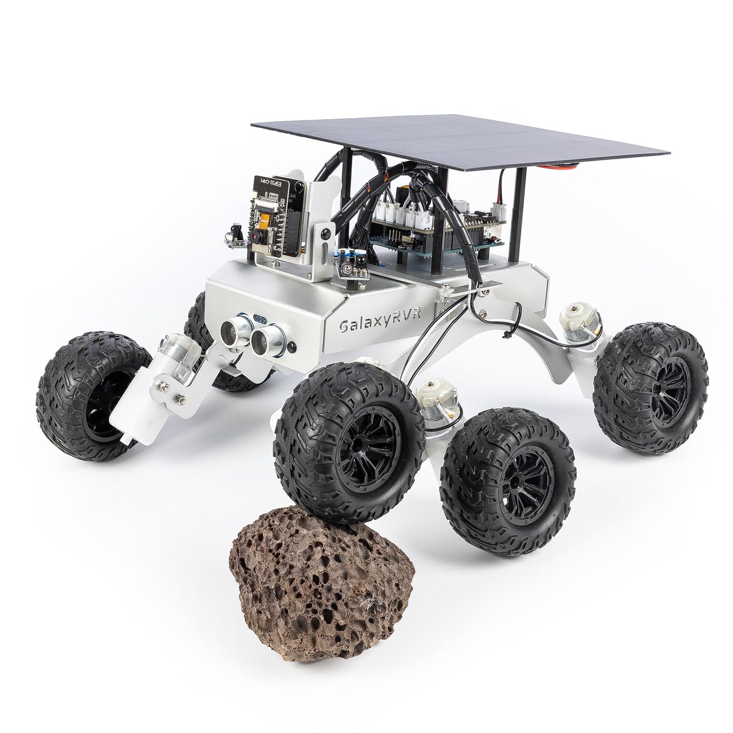 SunFounder GalaxyRVR Mars Rover STEM Kit for Arduino, Compatible with Uno R3, Rocker-Bogie Suspension,Scratch,C,Camera, FPV, Rechargeable Battery, for Students, Educators, Engineers