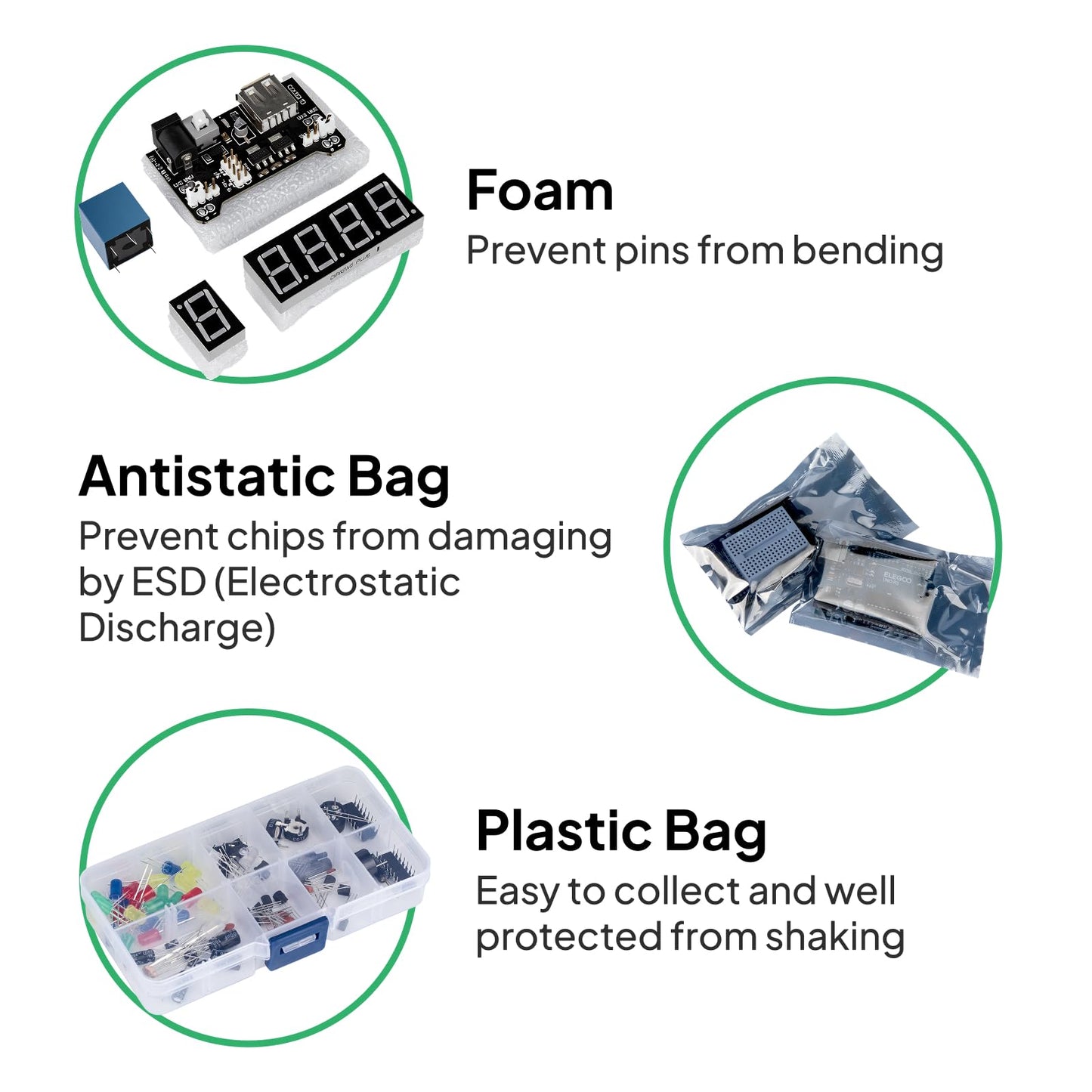 ELEGOO UNO R3 Project Most Complete Starter Kit with Tutorial Compatible with Arduino IDE (200+ Components)