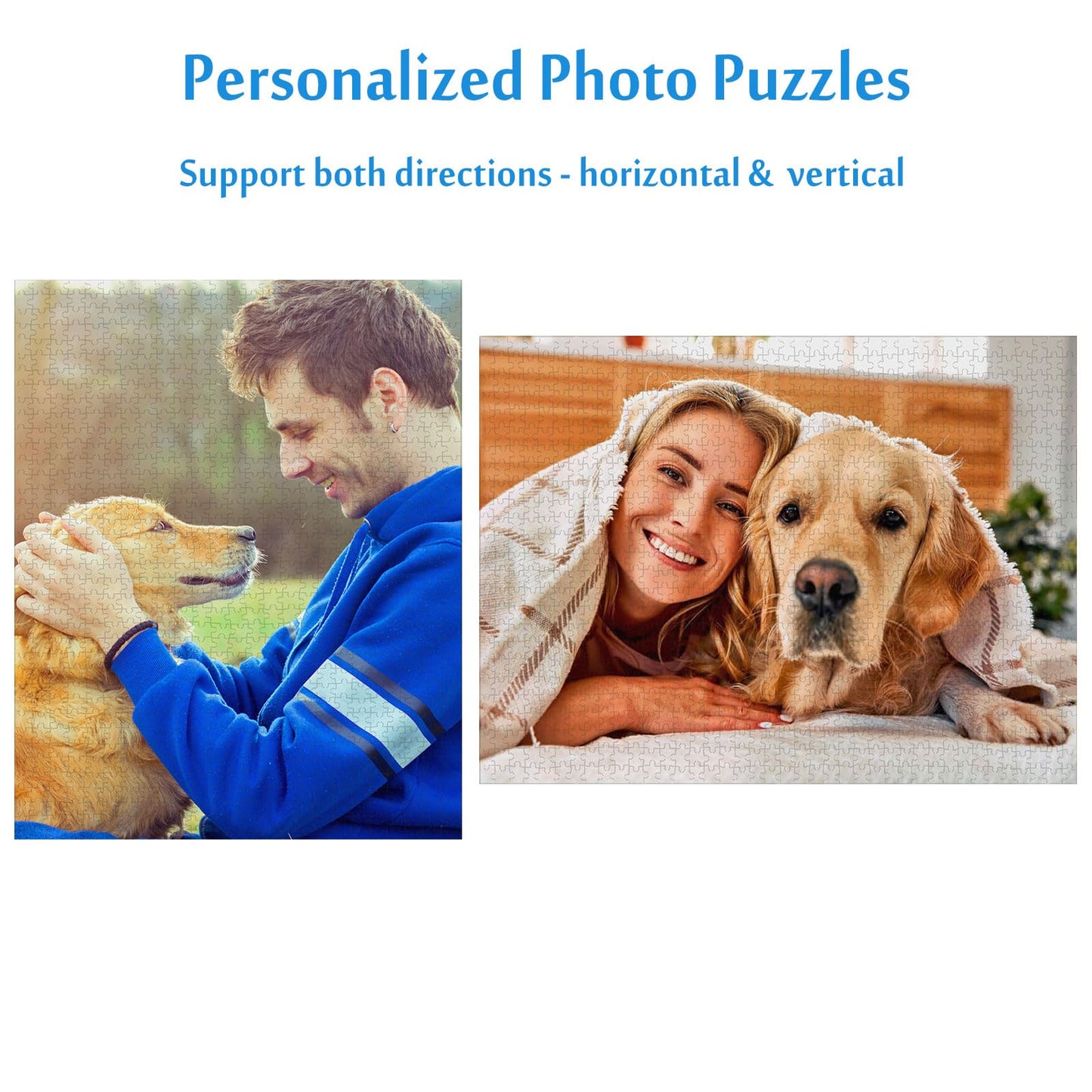 Custom Puzzle 35/70/100/120/300/500/1000/1500/2000 Piece for Adults, Custom Puzzles from Photos, Personalized Puzzle for Mother Father Family Birthday Wedding Anniversary Customized Gift