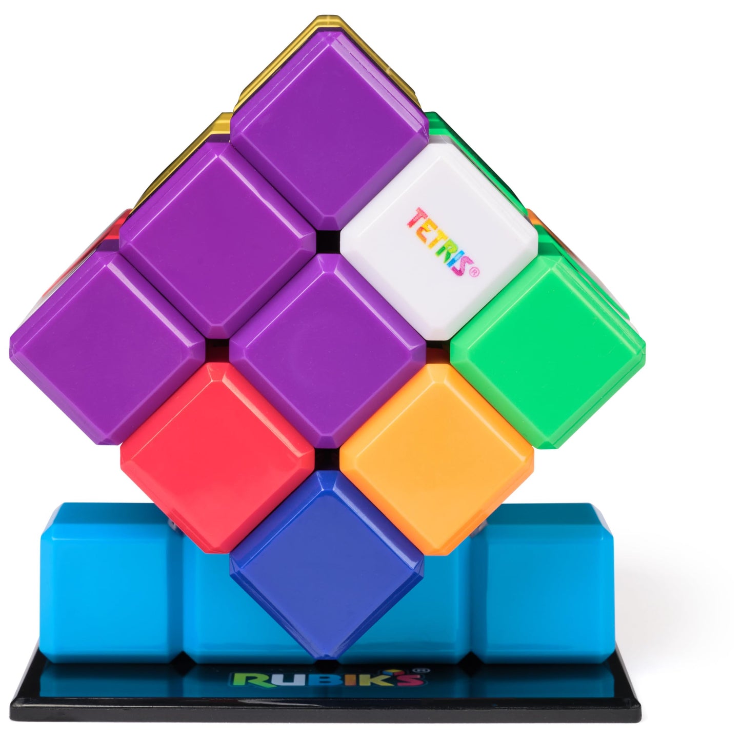 Rubik’s Cube, Tetris Cube, Solve for Classic Tetris Tetriminos, Brain Teaser Puzzle for Adults, Problem-Solving Brain Teaser, Color-Matching Puzzle, Fidget Toy, for Ages 8 & Up