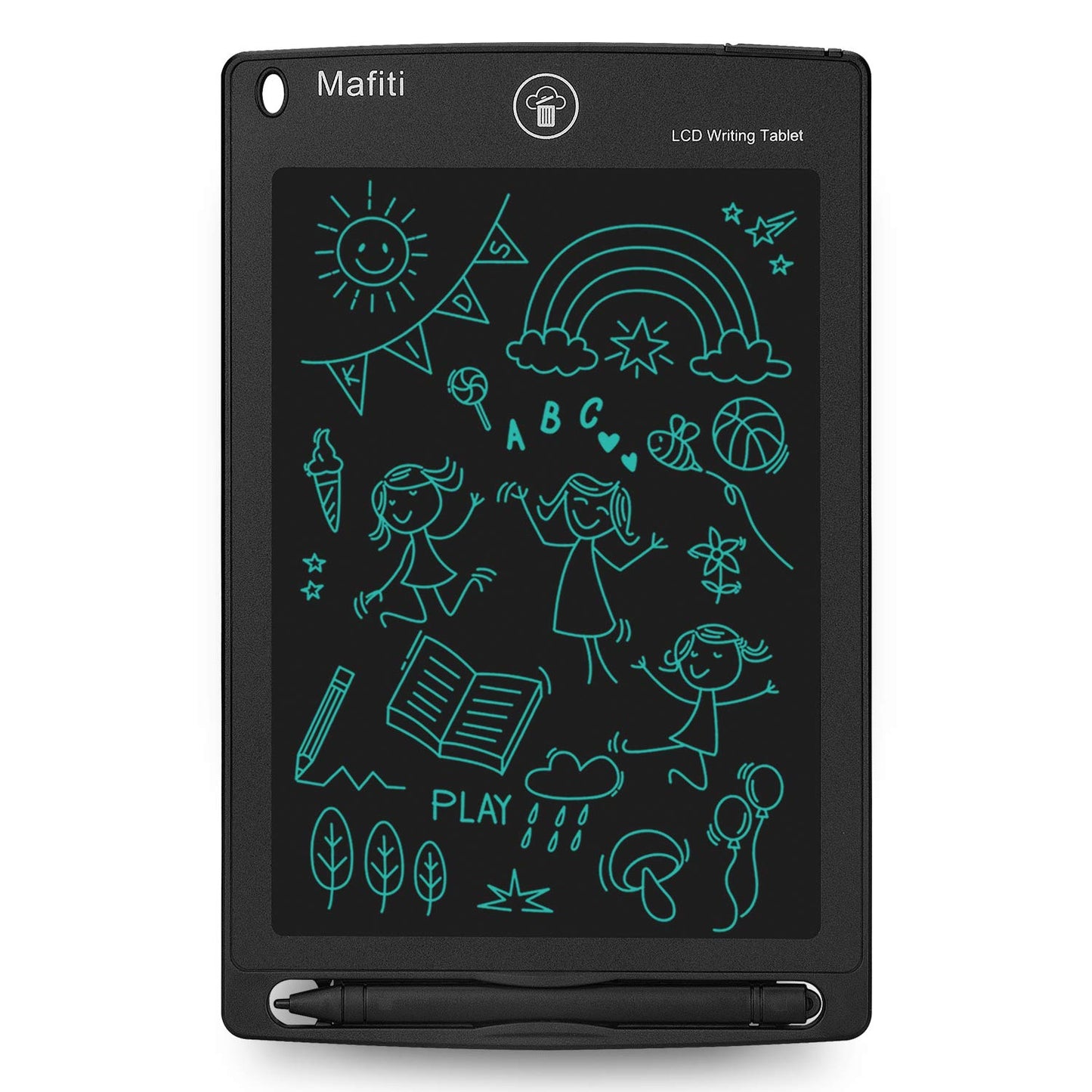 mafiti 10 Pack LCD Writing Tablet 8.5 Inch Electronic Drawing Pads for Kids Portable Ewriter Doodle Board Black