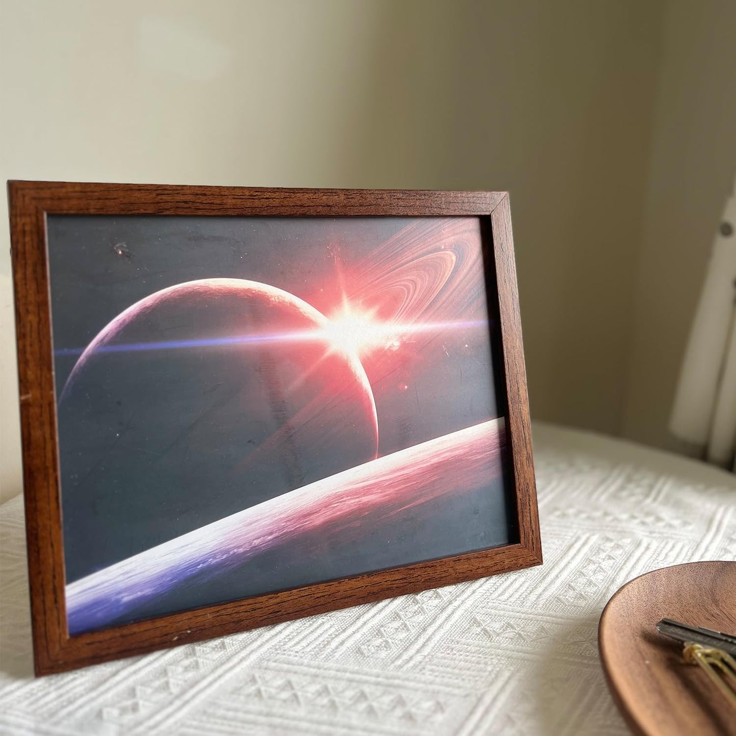 Outer Space Posters Solar System Planet Painting Galaxy Pictures Nebula Wall Art Kids Bedroom Outer Space Room Decor Interstellar Posters Living Room Home Decoration Set of 9( 8x10 inches) Unframed