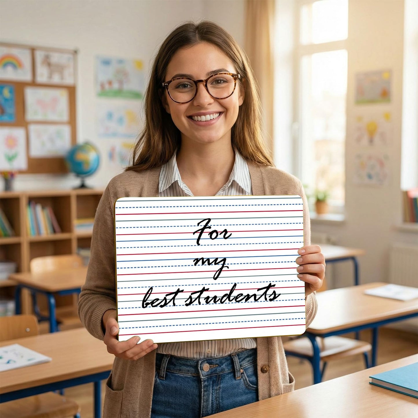 Dry Erase Boards 30 Pack, 9"x12" Double Sided Small Whiteboards with Lines for Kids, Students, Teacher & Classroom Pack,Mini Individual White Boards Lined for Writing Math English Practice
