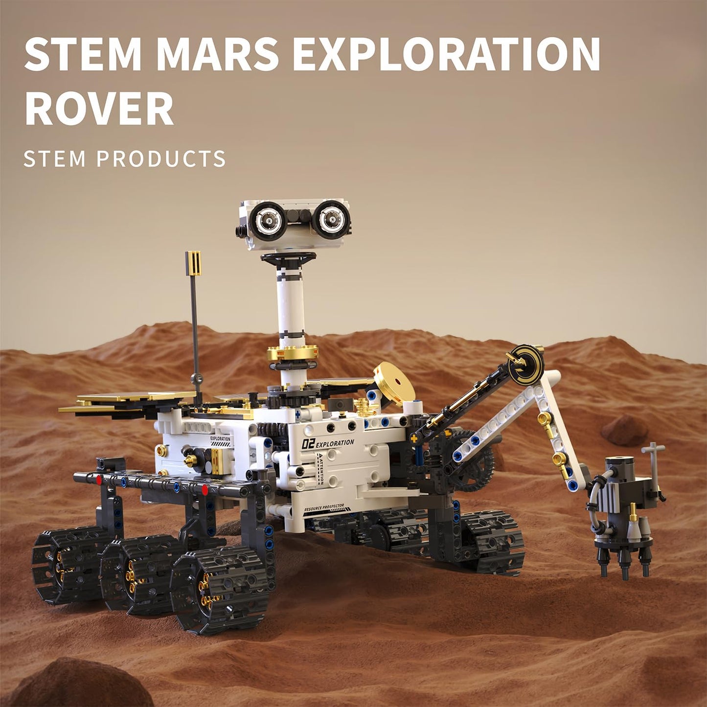 DOLIVE Remote & APP Controlled Mars Rover, STEM Building Set for Boys Ages 8-14, Space Toys for Kids Ages 8-12, Science Gift for Boys & Girls (1007 PCS)