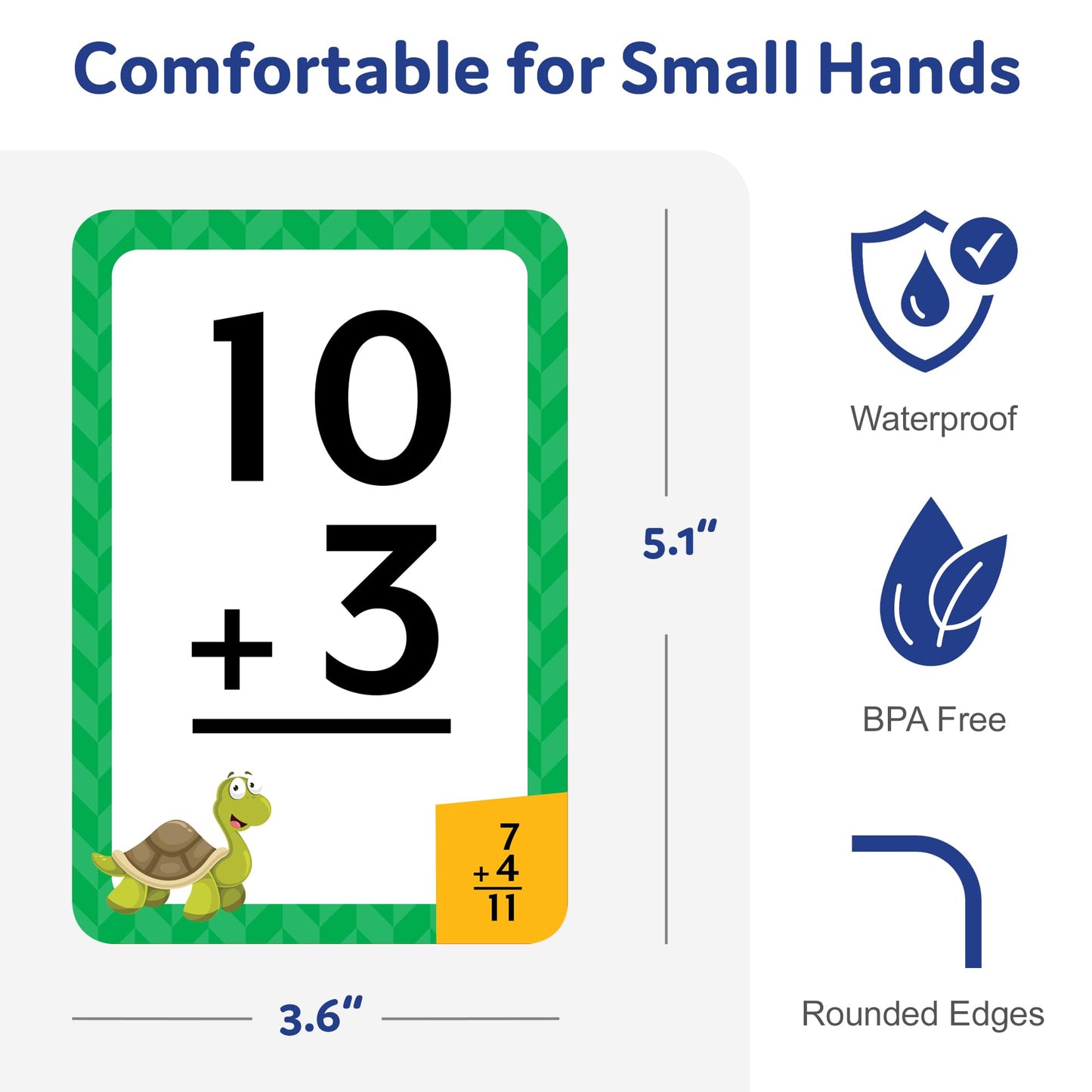 Head Start Flash Cards Set for Early Learning Activities, 140 Flashcards, Math Practice – Numbers, Addition, Multiplication, and Alphabet Cards, Ages 3+