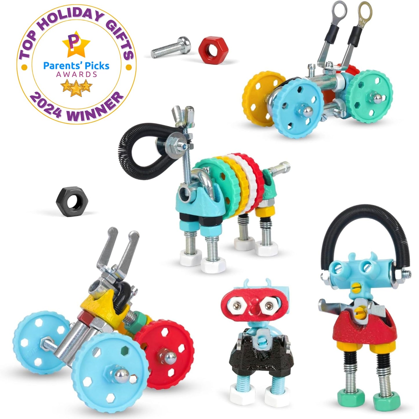 The Off Bits Educational STEM Toys for 6+: Robot Toy Building Sets, 3-in-1 Engineering Kit for Boys and Girls, Build Your Own STEM Building Toys with Endless Possibilities (Jumbo Kit)