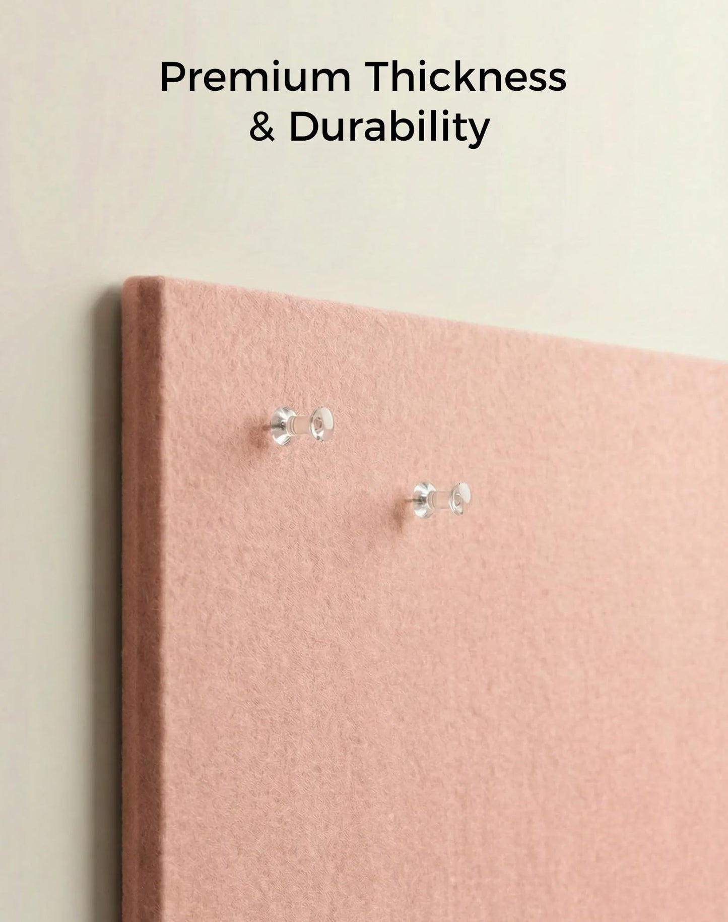 Aothia 12-Pack Felt Bulletin Board Tiles for Walls - 48x36 Modular Bulletin Board, Cork Board Alternative Pin Board for Office & Classroom, 70 Adhesive Tabs & 40 Push Pins Included (Pink)