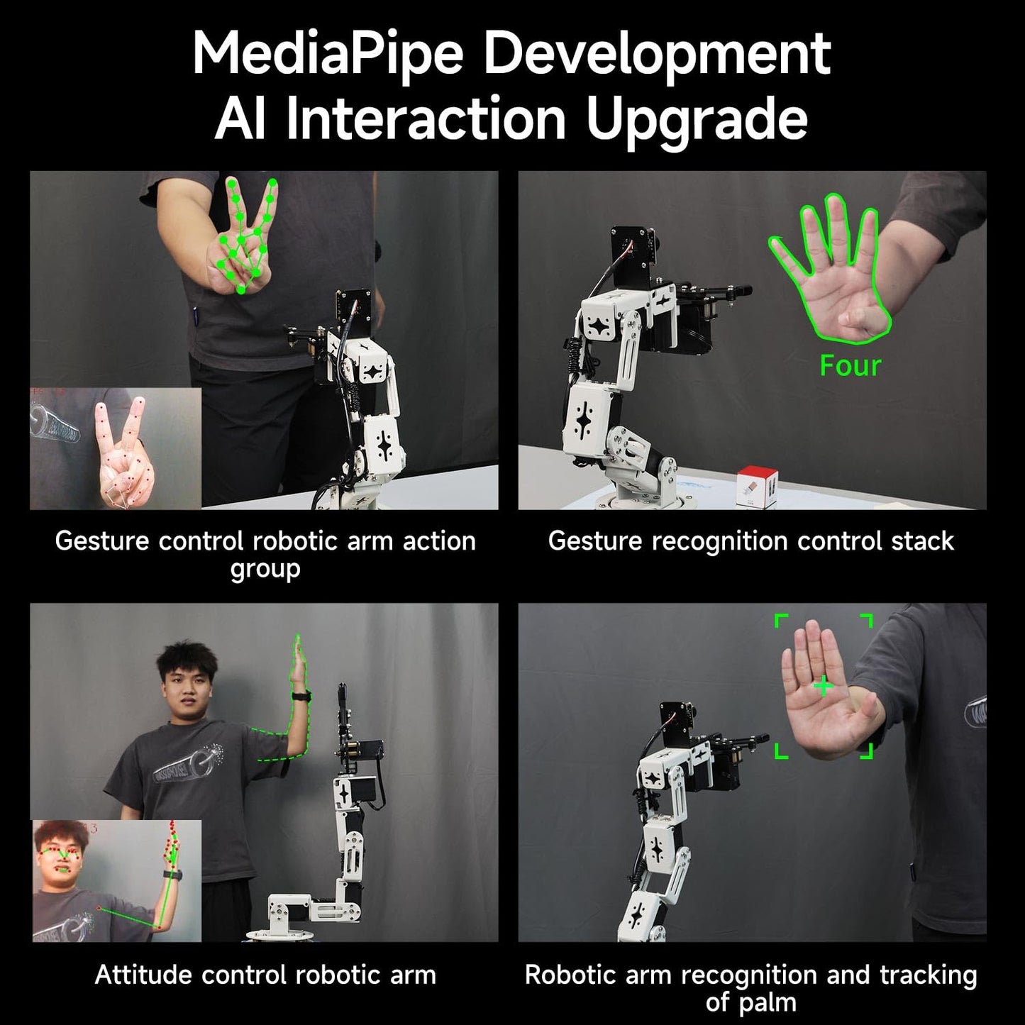 Yahboom ROS2 6DOF Robotic Arm Embodied Intelligence, 3D Spatial Recognition, Virtual Machine PC Control, AI Large Model Voice Module