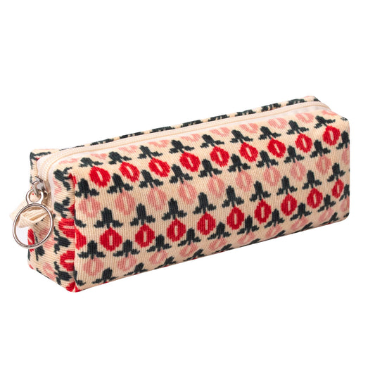 OZAOZ Cute Pencil Case Aesthetic Student Pencil Pouch Coin Pen Pouch Cosmetic Bag Office Stationery Organizer For Kids Teen School (Flowers-H)