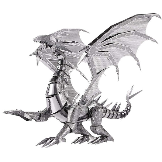 Piececool 3D Metal Puzzle Model Kits- Dragon Flame Metal Building Kit for Adults, Brain Teaser DIY 3D Dragon Puzzles Model Kits for Men, 115 Pcs