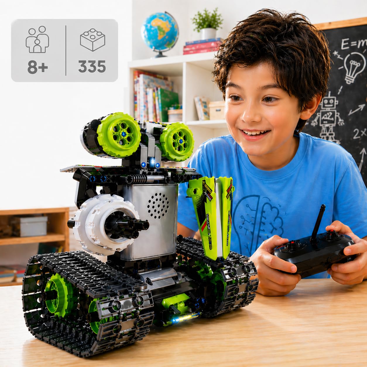 Kididdo Remote Control Cars Robot Building Kit Educational Toys for Age 8-13 Fun STEM Toys for Kids 3-in-1 RC Car Kit to Build Cool Building Blocks Set Birthday Gift for 8 9 10+ Year Old Boys
