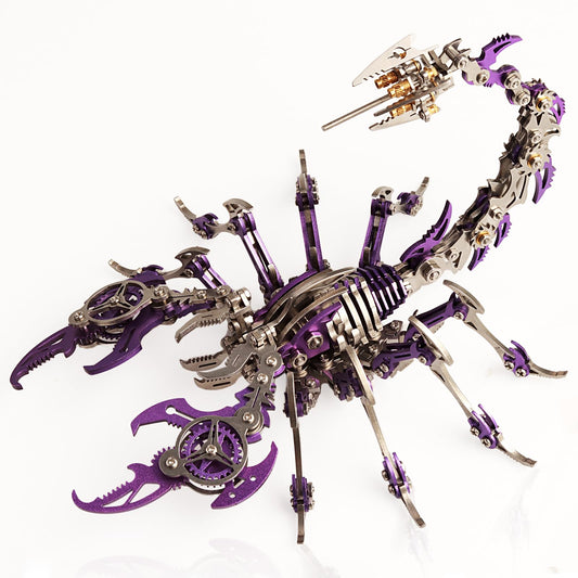 YUEZUDPO 3D Metal Puzzles for Adults, Scorpion 3D Metal Model Kits to Build DIY Colorful 3D Puzzle Ornaments for Adults,Teens Birthday Christmas