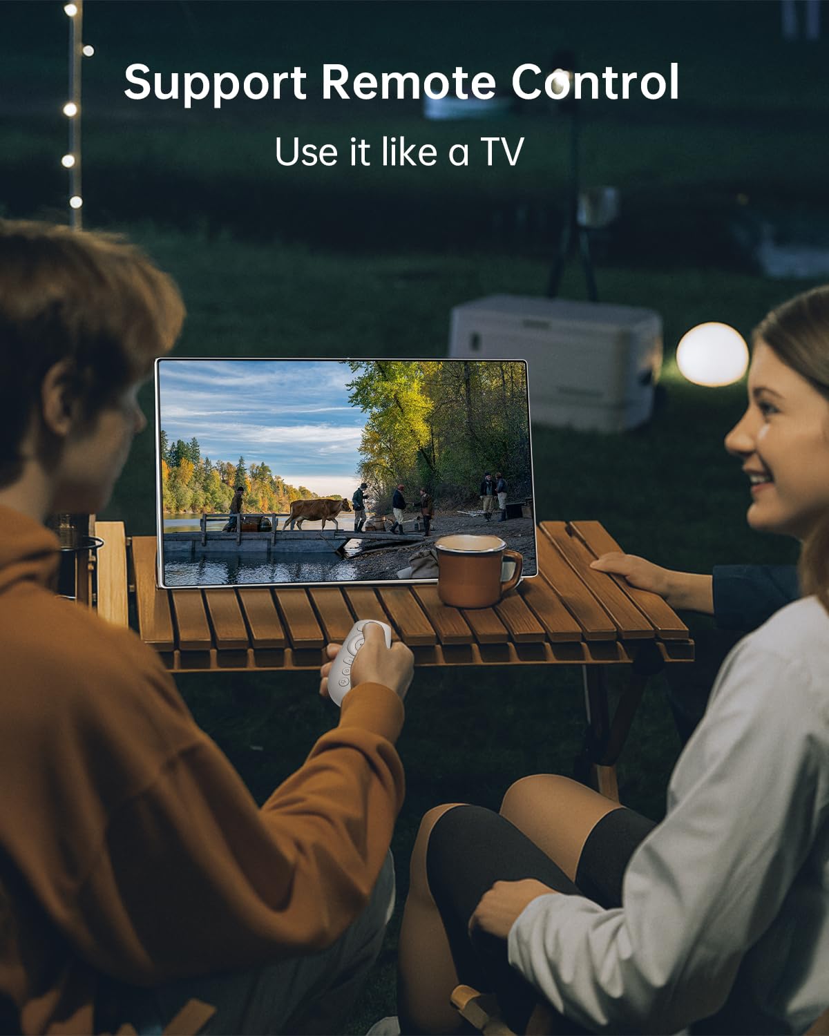 KTC 25 Inch MEGAPAD Portable TV Tablet - Smart Touch Screen Monitor 1080P, Android 14, EDLA-Certificated, 8G+128G Storage, Built-in Camera and Battery for Outdoor Camping Travel, Remote Control, A25Q5
