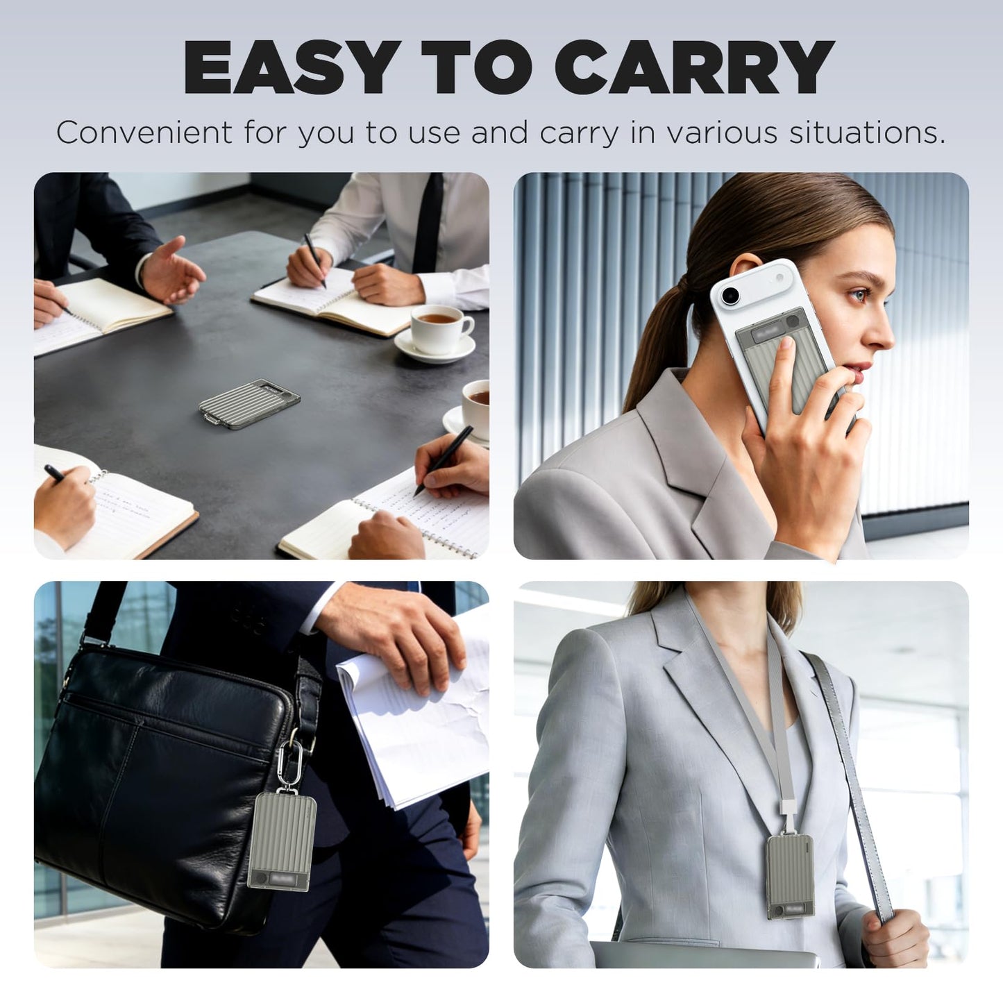Magnetic Holder for Plaud Note&Plaud Note Pro(2025) with Lanyard&Carabiner,Anti-Scratch Hard Slim PC Portable Protective Case Ai Voice Recorder Accessories (Clear Gary)