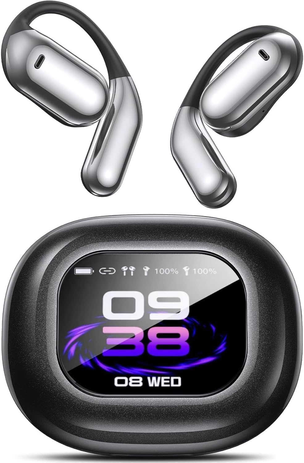 AI Language Translation Earbuds, OWS LCD Touchscreen Real-Time Translator for 144 Languages & Accents Includes Free Subscription Translation Device Earphones for Travel Business Learning, Black 7