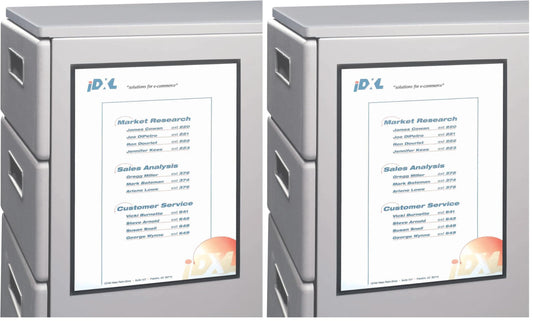 C-Line Magnetic Cubicle Keepers for Metal and Whiteboard Surfaces, Clear, 8.5 x 11 Inches, 2 per Pack (37911) (Pack of 2)