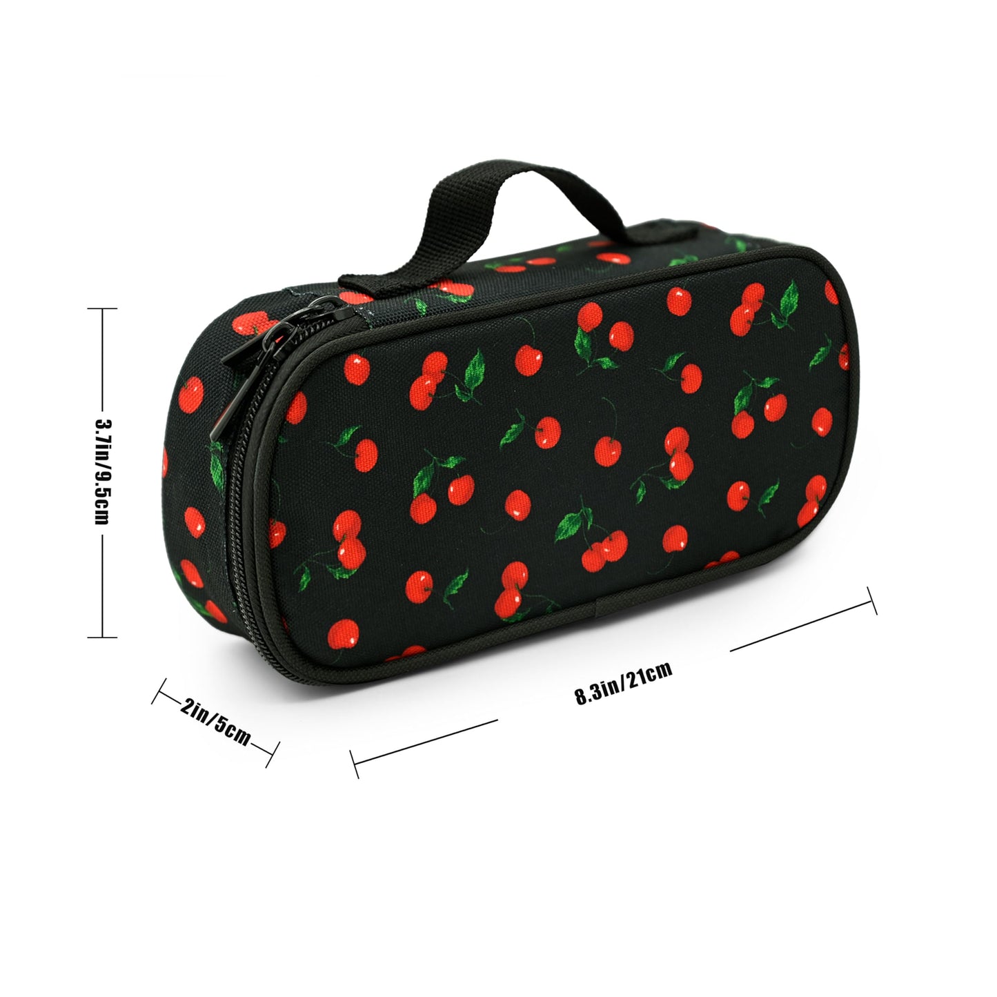 Droerfes Cherry Pencil Case Pencil Pouch Large Capacity Pen Bag School Office Organizer Stationery Storage Box For Girls Boys Teen Kids