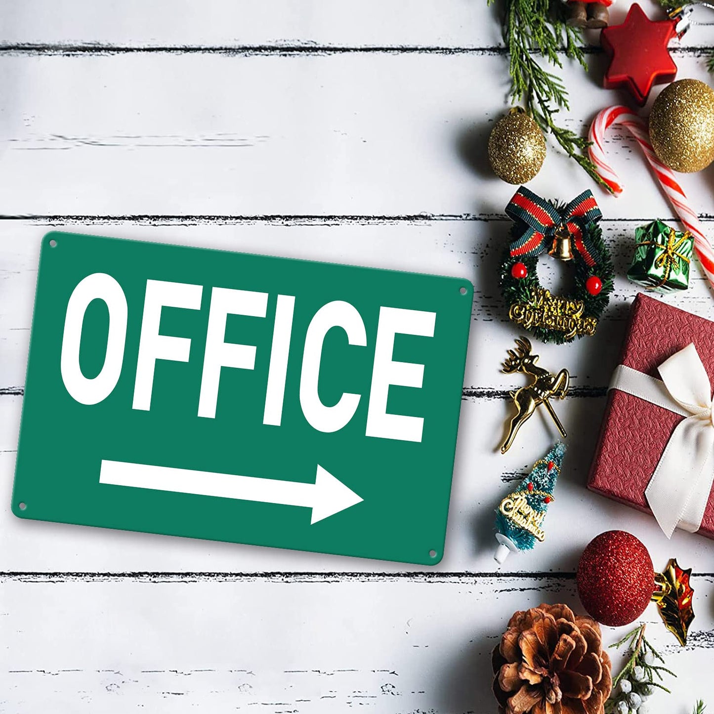 Custom Metal Sign For Doors - Office & Home - 8 x 12 In
