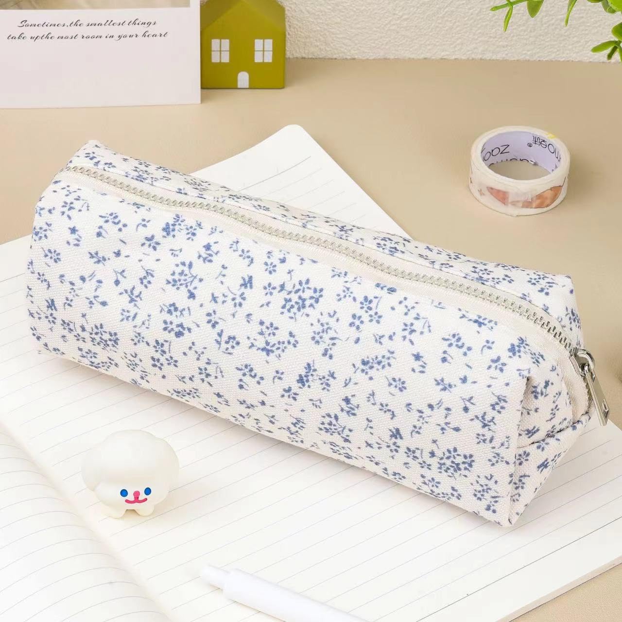 OZAOZ Cute Pencil Case Aesthetic Student Pencil Pouch Coin Pen Pouch Cosmetic Bag Office Stationery Organizer For Kids Teen School (Z-Violet)