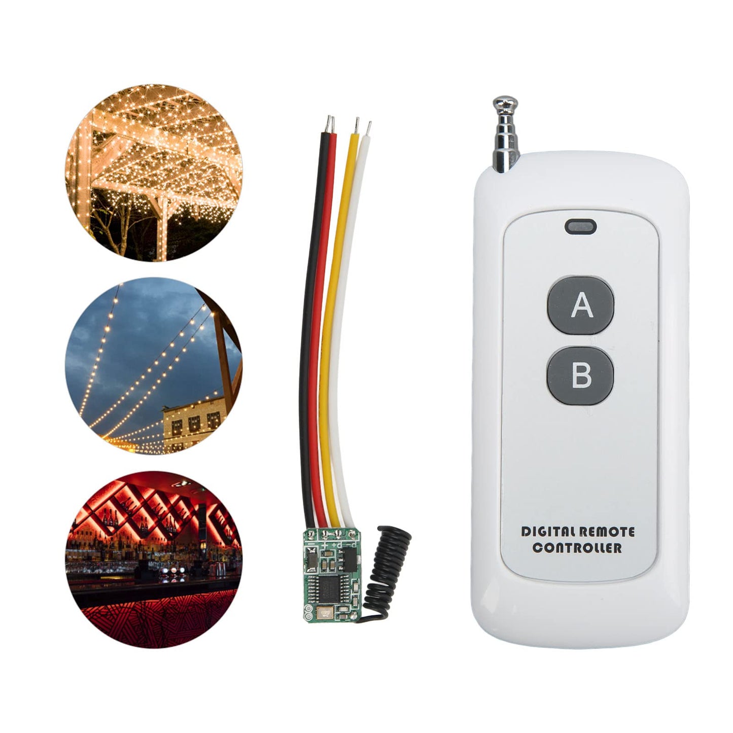 Remote Switch Interlock Learning Type Mini Digital Remote Controller Remote Control Device DC3.5‑12V