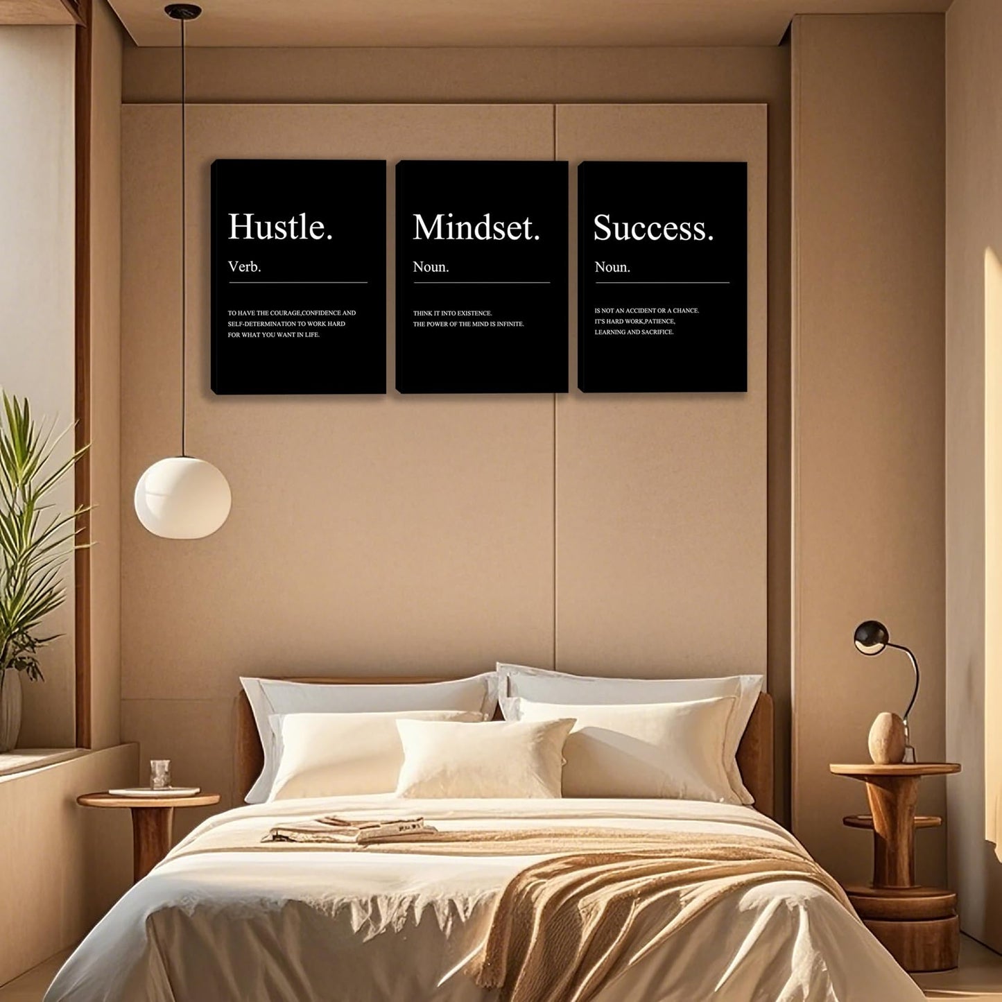 3 Panel Print Canvas Wall Art Motivational Office Wall Decor Painting Inspirational Posters Modern Inspiring Artwork for Home Living Room Bedroom Wall Decor Office Wall Art Ready to Hang - 36"Wx 16"H