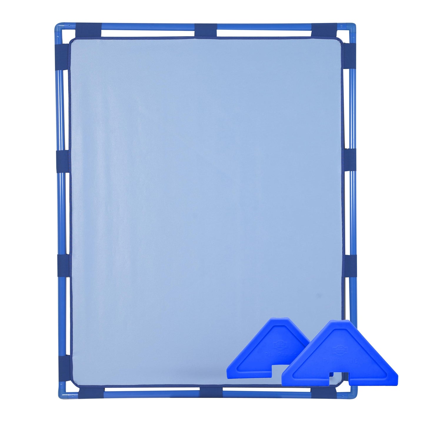 Children's Factory Big Screen PlayPanel, Kids Room Divider, Classroom Privacy Screen, Cantilever Feet Included, Sky Blue