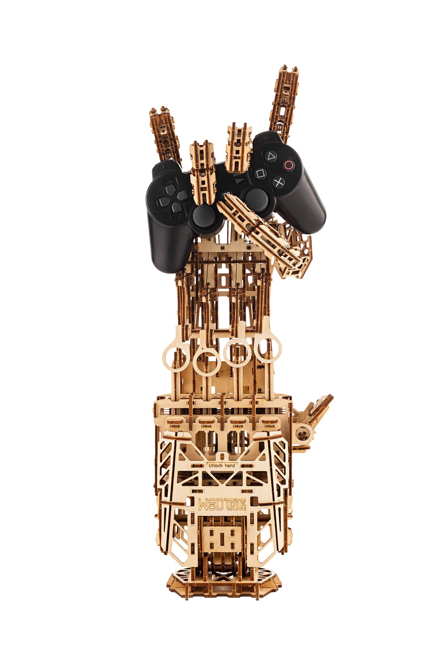 Wood Trick Cyber Robotic Hand 3D Wooden Puzzles for Adults to Build - Wooden Models Engineering DIY Project Mechanical 3D Puzzles Model Kits for Adults