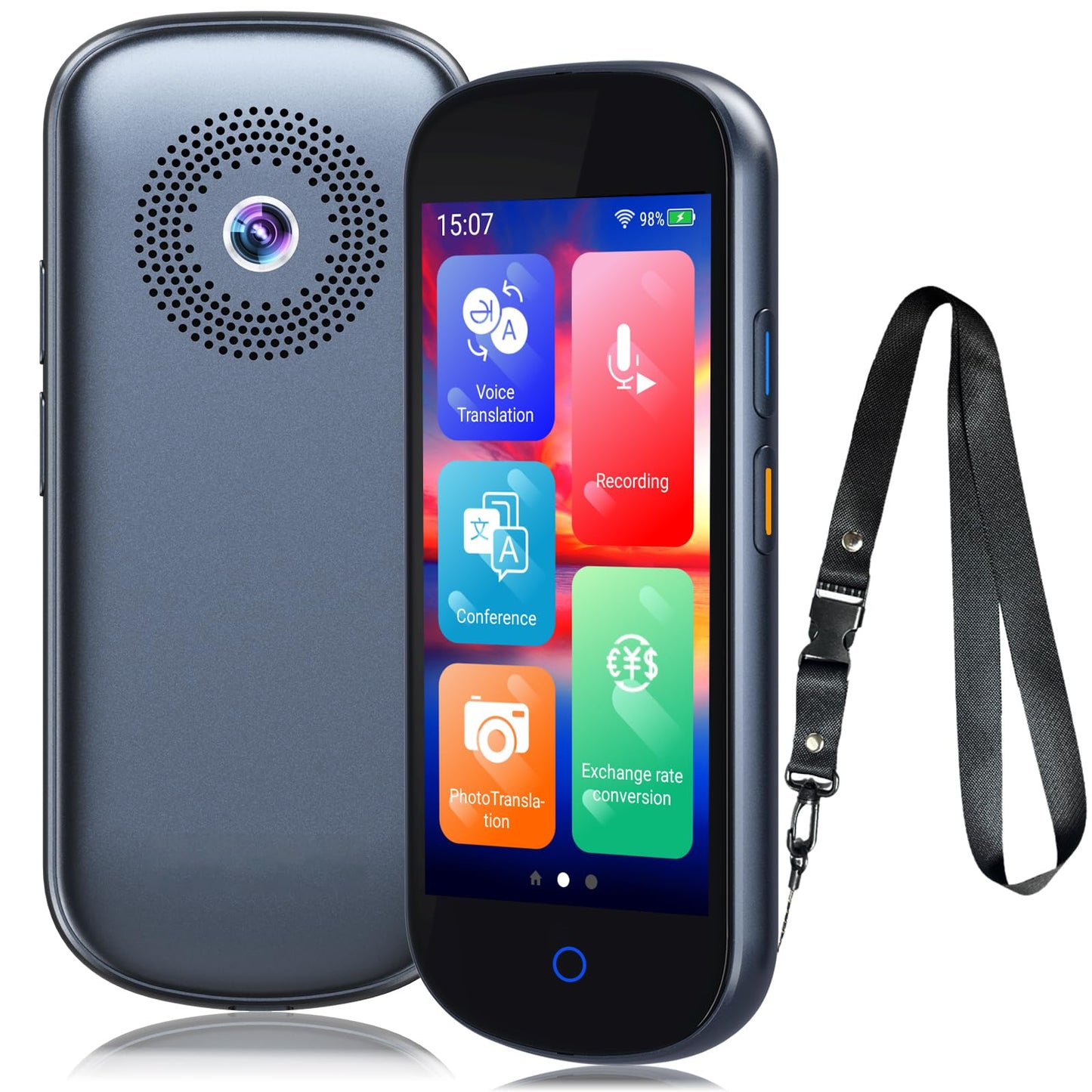 Language Translator Device No WiFi Need,Two-Way AI Voice Translator, Real Time of 137 Language,Text/AI/Offline/Photo Instant Translation Device for Travel Business Learning-Light Grey