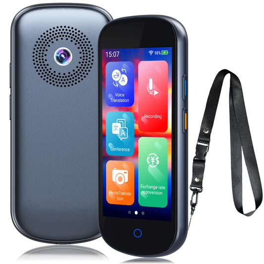 Language Translator Device No WiFi Need,Two-Way AI Voice Translator, Real Time of 137 Language,Text/AI/Offline/Photo Instant Translation Device for Travel Business Learning-Light Grey