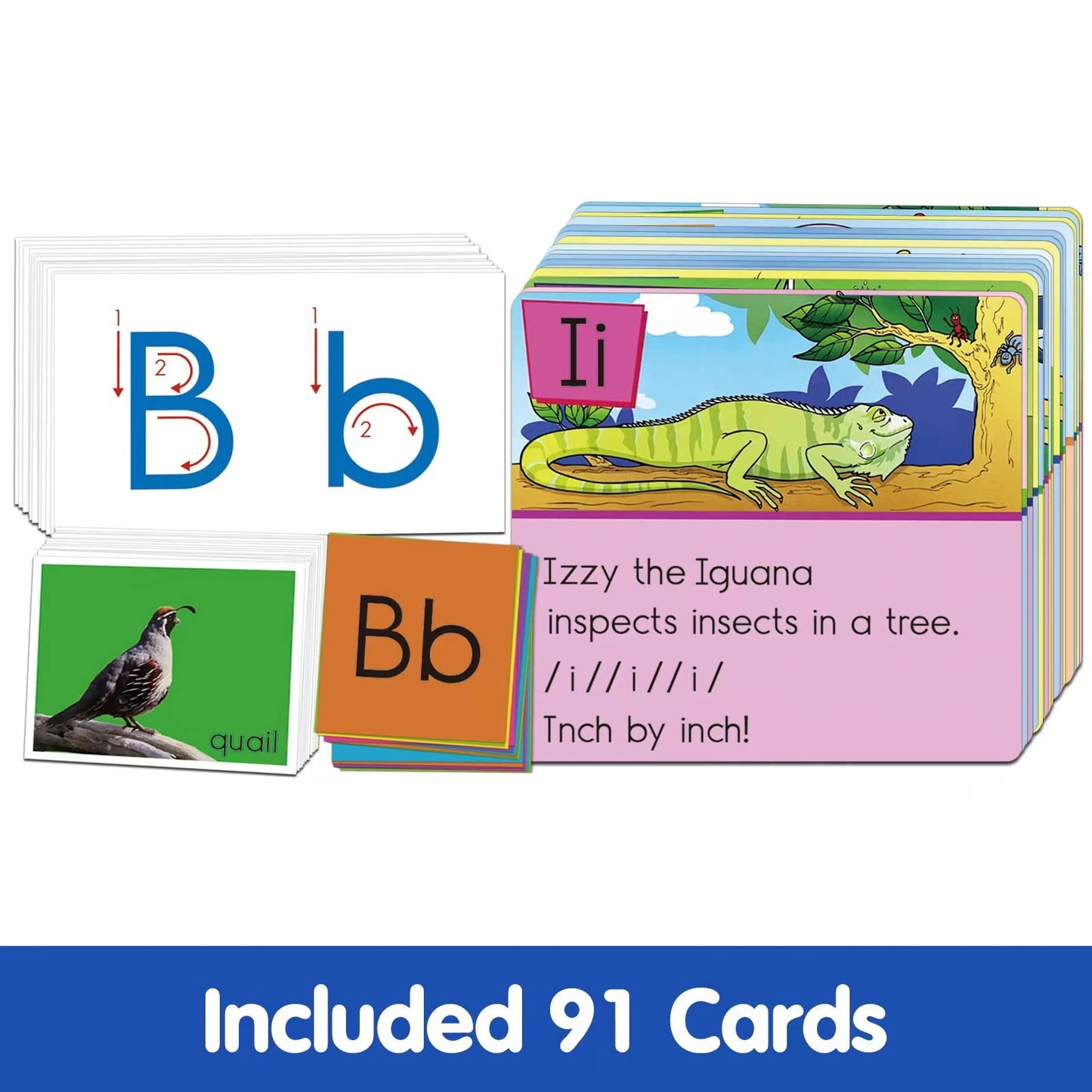 Auchq All About Letter Pocket Chart, Letter of The Day/Week Activity Wall-Provides Student Daily Practice in Learning The Alphabet, Chants, Words-Great for Classroom Homeschool 34" x 27"