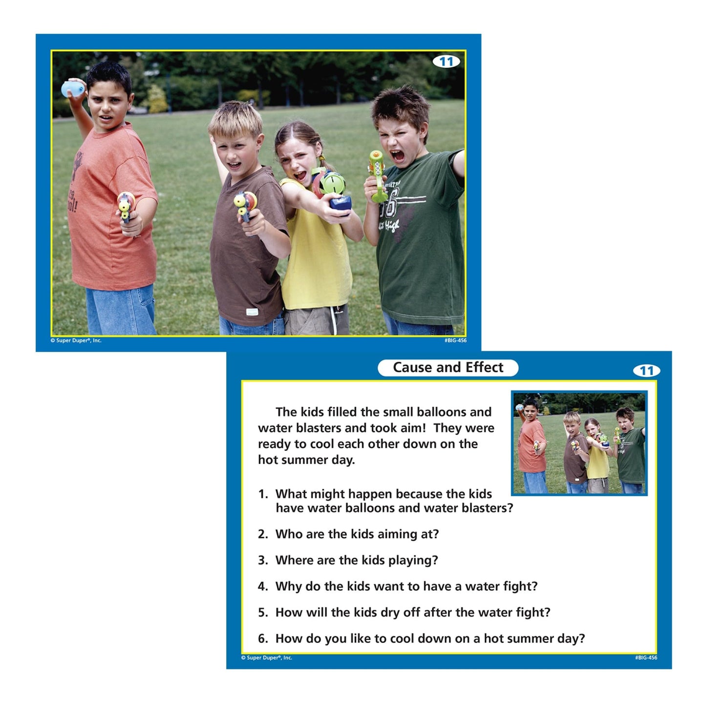 Super Duper Publications | Inferencing Big Photo Set 2 Flash Cards | Problem Solving, Reasoning and Critical Thinking Skills Fun Deck | Educational Learning Materials for Children