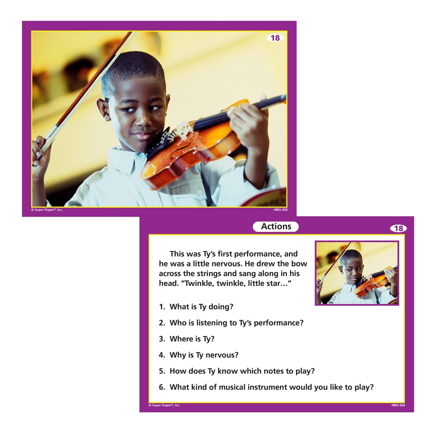 Super Duper Publications | Inferencing Big Photo Set 2 Flash Cards | Problem Solving, Reasoning and Critical Thinking Skills Fun Deck | Educational Learning Materials for Children