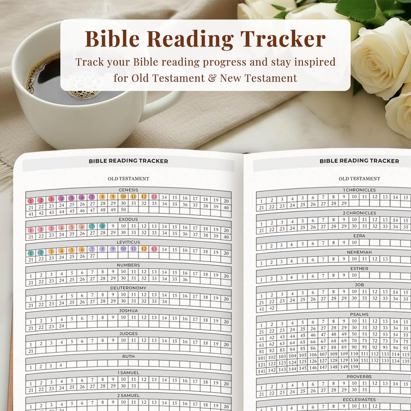 Bible Study Journal for Women – Guided Christian Notebook with Bible Reading Tracker, Prayer Prompts, Church Notes & Bible Study Supplies, Bible Journaling Kit, Beautiful Faith Gift for Her