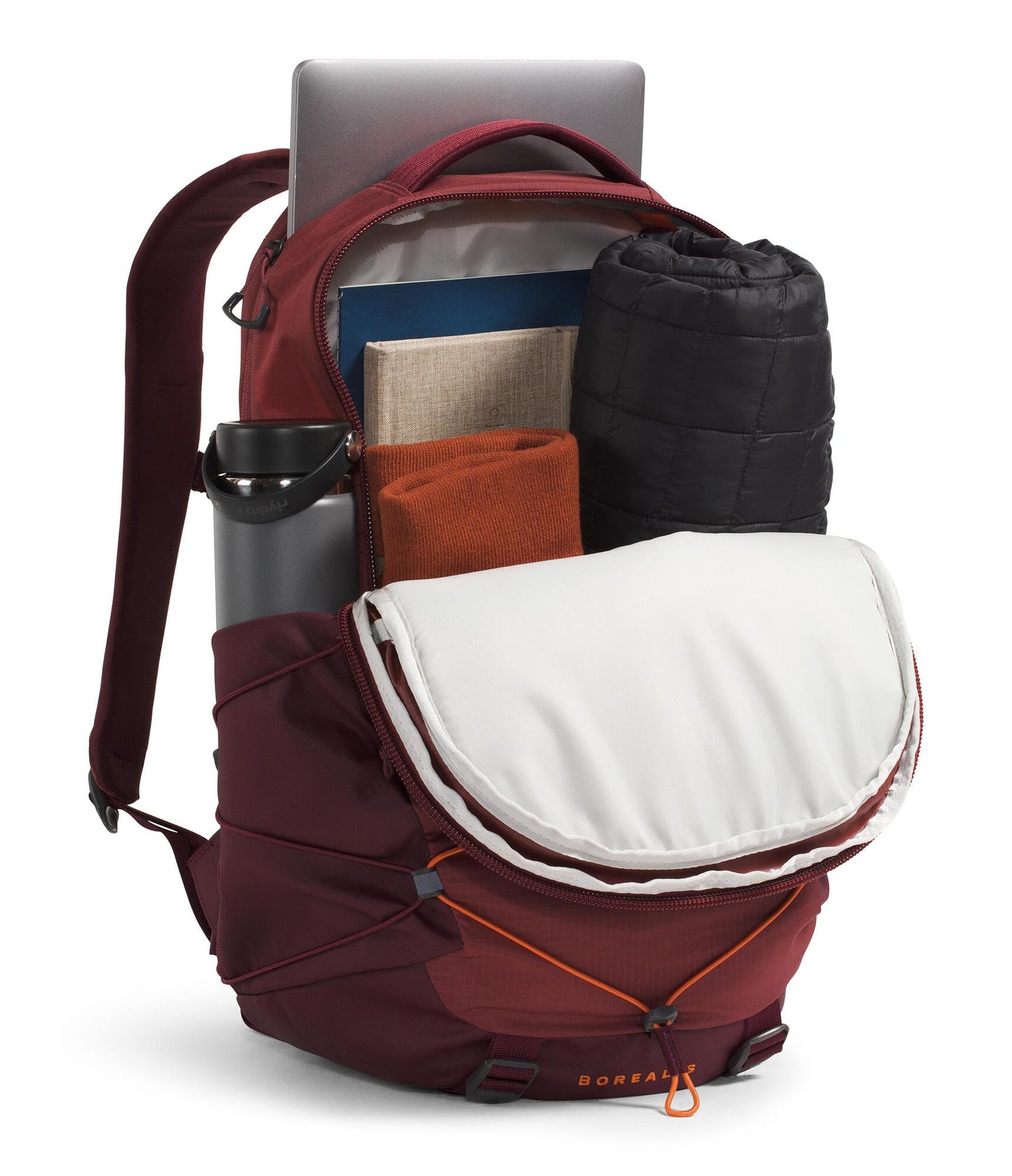 The North Face Borealis Commuter Laptop Backpack - PFAS Free, Sumac/Iron Bronze, One Size