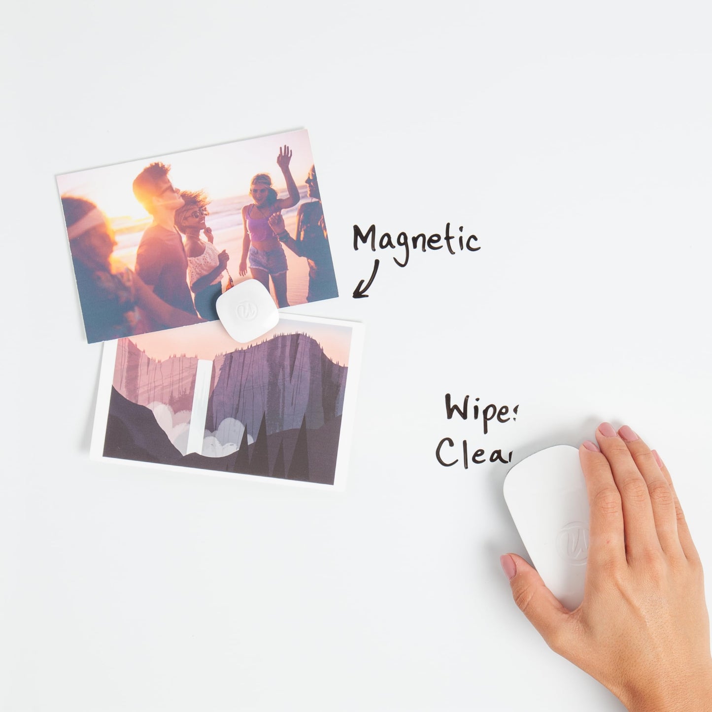 U Brands Contempo Magnetic Dry Erase Board White Board Bundle, 8.5” x 11”, White Modern Frame, Includes 4 Boards, 4 Markers, and 4 Magnets