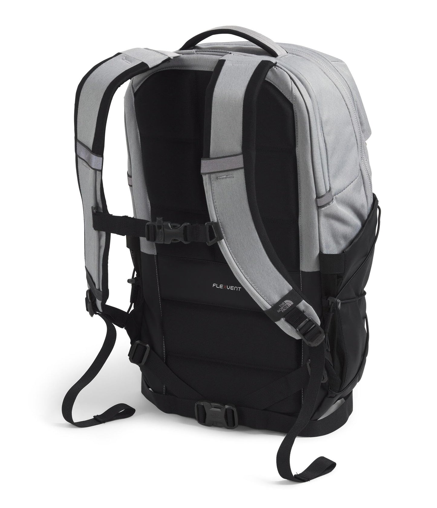 The North Face Borealis Commuter Laptop Backpack - Water Repellent, Laptop Sleeve, Large Main Compartment, Meld Grey Dark Heather/TNF Black-NPF, One Size