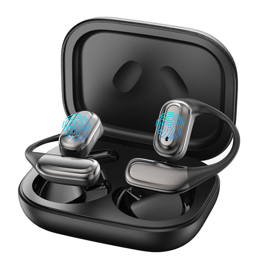 TEEPOCH AI Language Translator Earbuds,OWS Real-Time 4-in-1 Translation Earbuds 144 Languages & Accents, Bluetooth 5.4 Translation Device for Travel/Business/Learning (Grey+Black)