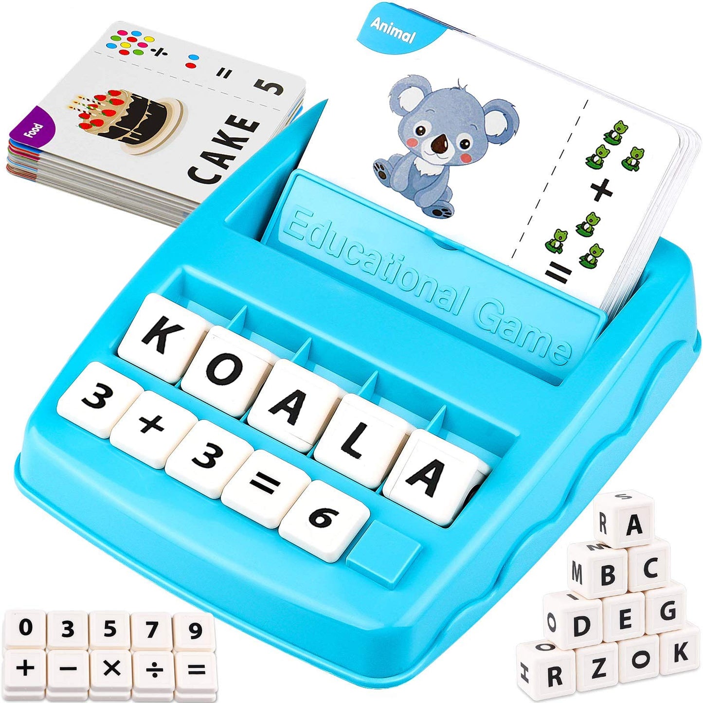 Learning Educational Toys 2 in 1 Matching Letter and Number Games for Boys and Girls Sight Words Recognition Flash Cards Kindergarten Teaching Tools Preschool Learning Materials for Kids Ages 3-7